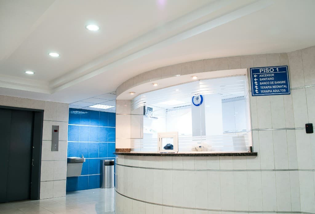 BlueWake modern clinic reception area